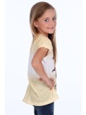 Tricou cu pisica galbena NDZ8809 - Magazin online - Boutique